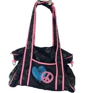 Justice Black and Pink Girl's Bag